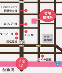 竹尾接骨院地図